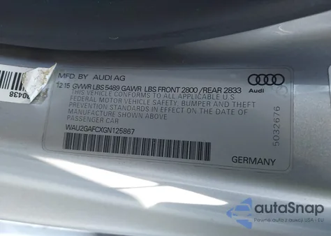 2016 Audi A7 3.0T Premium Plus z USA, uszkodzony, nr VIN WAU2GAFCXGN125867